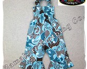 Custom Boutique Clothing Funky Aqua Bubble Smocked Pillowcase Romper Pant Outfit Set 3 6 9 12 18 24 month size 2T 2 3T 3 4T 4 5T 5 6 7 8