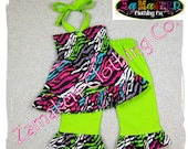 Girl Toddler Clothes Baby Custom Boutique Clothing Zebra Top Ruffle Pant Outfit Set 3 6 9 12 18 24 month size 2T 2 3T 3 4T 4 5T 5 6 7 8