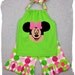 Custom Boutique Clothing Disco Dot Minnie Mouse Pillowcase Top Ruffle Pant Outfit Set 3 6 9 12 18 24 month size 2T 2 3T 3 4T 4 5T 5 6 7 8
