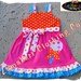 Girl Birthday Dress Custom Boutique Clothing Cute Polka Dot Aline Jumper Ruffle Dress 3 6 9 12 18 24 month size 2T 2 3T 3 4T 4 5T 5 6 7 8
