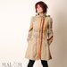 Repurposed Clothing - Recycled Coat with Goblin Hood and tall collar - Repurposed German postal bags - Eco fashion