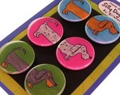 Wire Hair Dachshund Magnet Set