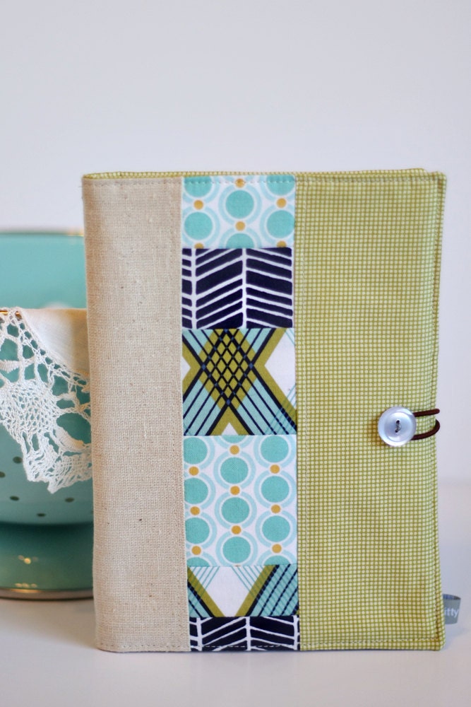 List Taker / Patchwork Covered Notebook (READY TO SHIP)