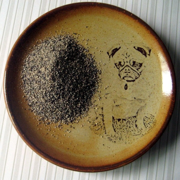 Small Mops Trinket Dish - Handmade stoneware Pottery
