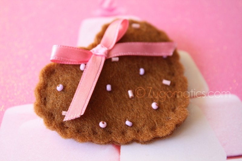 Heart-shaped COOKIE Sweet lolita Barrette