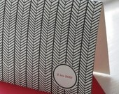 Herringbone Note Card (Letterpress)