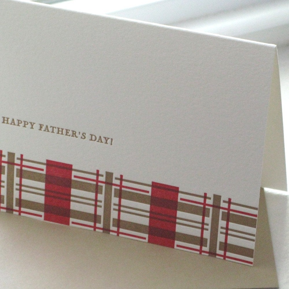 Plaid Father's Day Card (Letterpress)