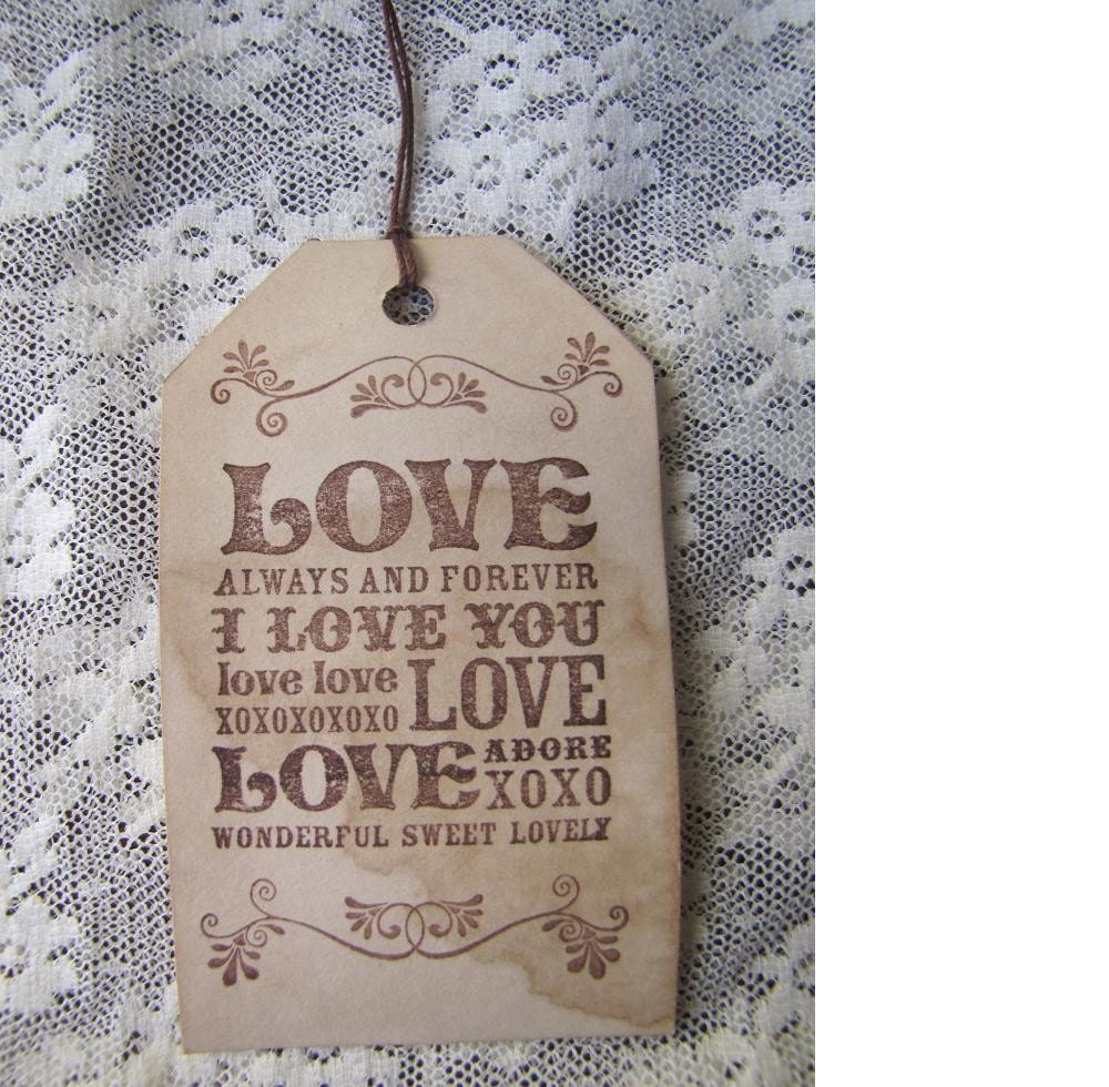 Vintage Inspired Love Wish Tree Wedding Tags 50