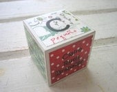 Bebe - Around the Block - Personalized Wooden Block Birth Announcement/Keepsake