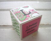 Around the Block - Personalized Wooden Block Birth Announcement/Keepsake