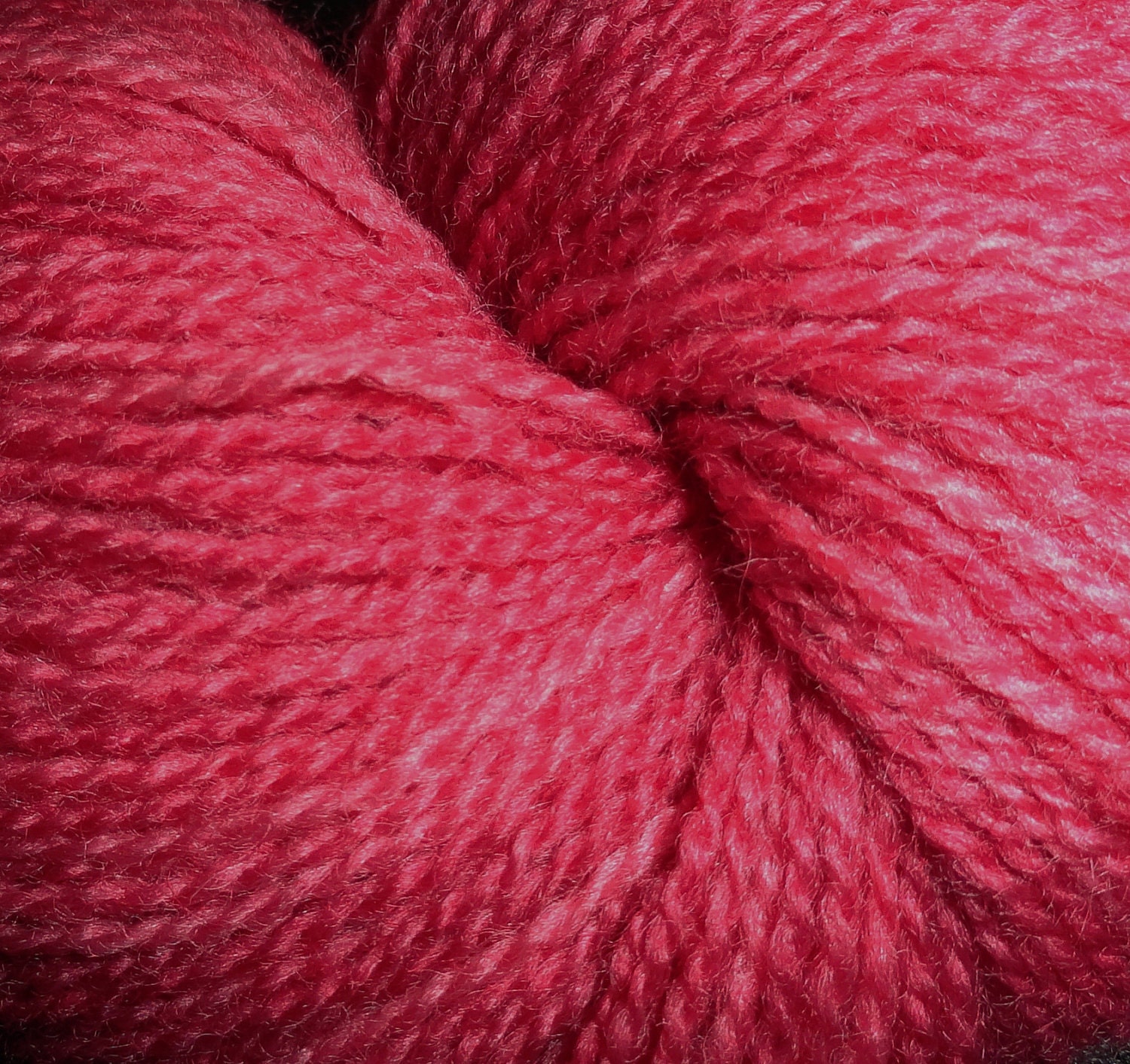 Raspberry Pink Handpainted Lace Weight Yarn - Merino Indie Dyed