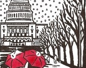 Washington, DC Love- winter gocco art print