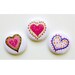 Pretty Party Heart Magnets Set of 3