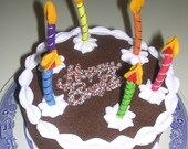 Fun Felt Foods Birthday cake - Custom for you