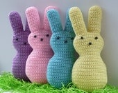 Huggable Easter Marshmallow Bunny Crochet PATTERN - INSTANT DOWNLOAD
