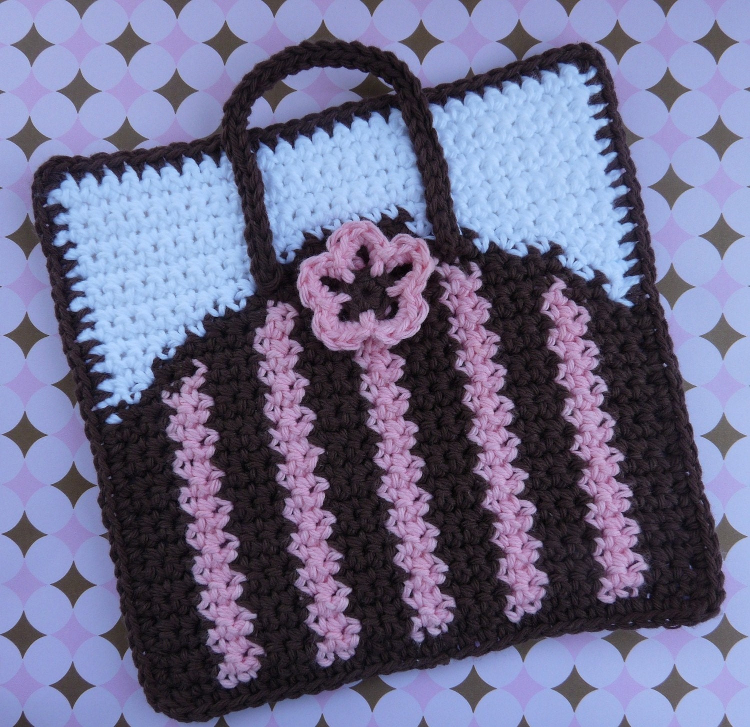 Purse Potholder Crochet PATTERN - INSTANT DOWNLOAD