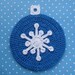 Snowflake Ornament Potholder Crochet PATTERN - INSTANT DOWNLOAD