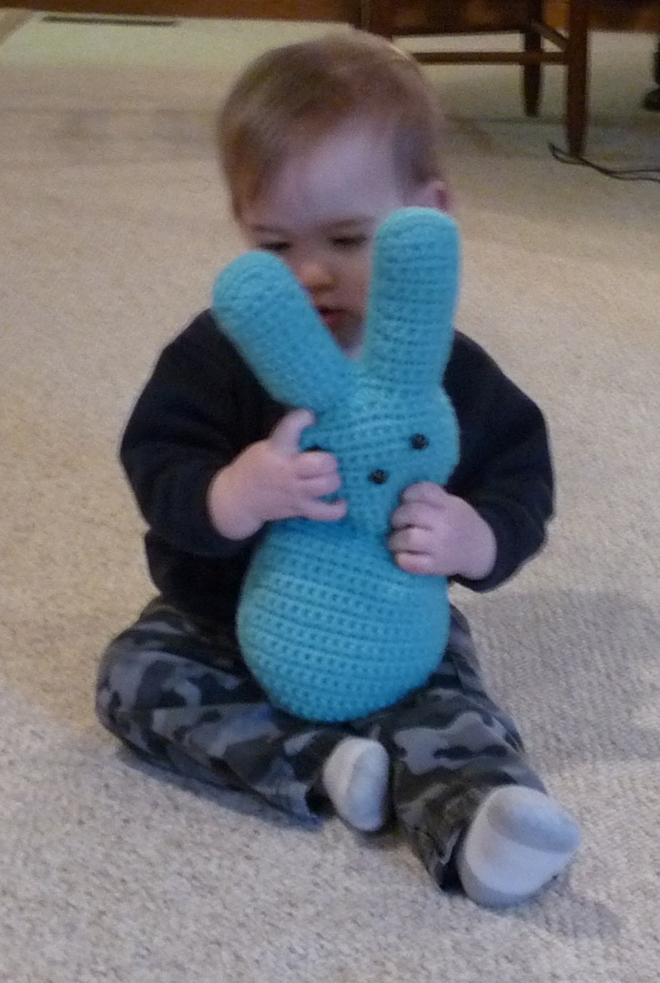 Huggable Easter Marshmallow Bunny Crochet PATTERN - INSTANT DOWNLOAD