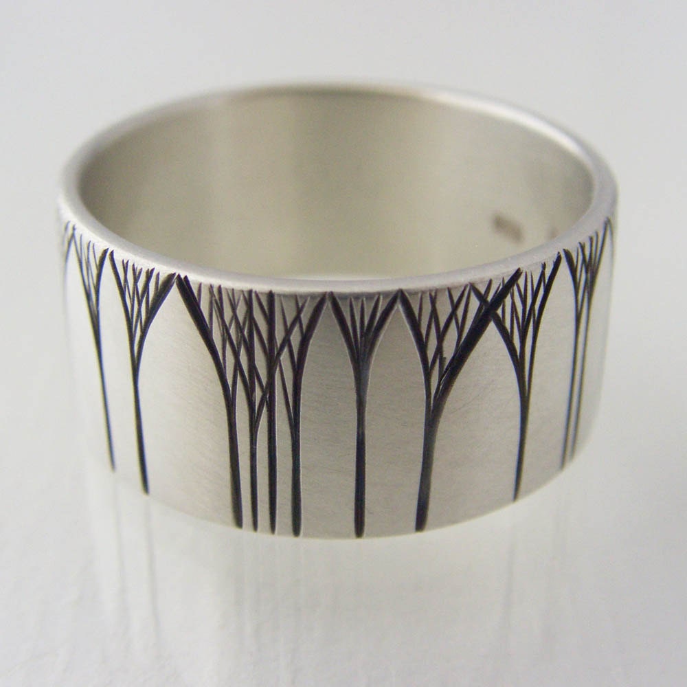 Wedding Band with Kanuka Arches