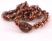 Handmade Necklace Chainmaille Copper Spiral