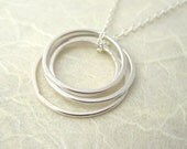 Quatre Necklace -  modern handmade jewellery- handcrafted sterling silver