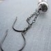 Ice Earrings - hollow glass beads and oxidized silver