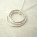 Quatre Necklace - modern handmade jewellery- handcrafted sterling silver