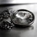 Black Diamond Crystal Pendant Necklace - Modern Grey Swarovski Rivoli Crystal Pendant, Black Gunmetal Chain - Prom Formal Bridesmaid