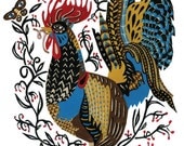 Rooster Folded Cards (Set of 5)