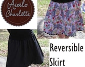 Skirt PDF Sewing Pattern - Aivilo Reversible Skirt - for baby toddler girls juniors and ladies of all sizes - Instant Download