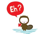 Canadian Beaver 8x10 Print