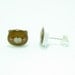 Bear Earrings - Golden Brown Sterling Silver Posts Studs Kawaii Cute