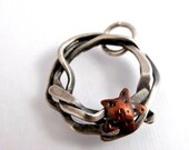 CS6 Sterling Tangle with Copper Star Charm by simplymega