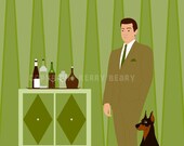 Man's Best Friend - New Original Print by Kerry Beary