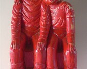 Red Wood Sculpture