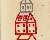 Red and Silver House Stack