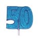 50th Birthday or Anniversary Crystal Barley Lollipops - Celebrate Fifty Years