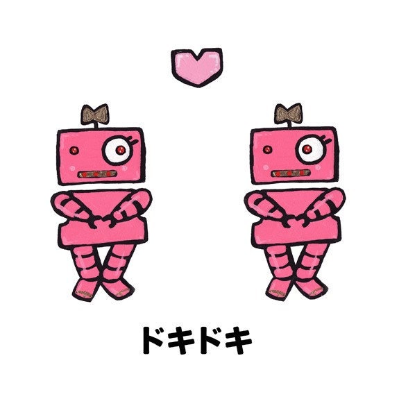 Doki Doki - Robot Girls Love Print