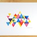 Process Color Triangle Print