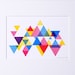 Process Color Triangle Print