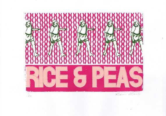 Rice & Peas 2 screen print edition of 20