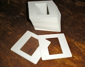 125 White Plastic Slide Binders Frames
