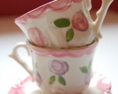 Personalized Childs Sized Handpainted Tea Cup and Saucer, Tea Party Favor Il_170x135