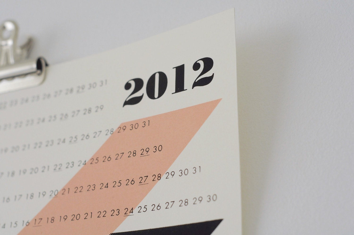SALE: dreamcats 2012 calendar, peach
