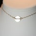 Custom Simplicity Necklace in 14K Gold - Filled - 1/2 inch Hand Stamped Choker