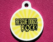 Rescue Dog Custom Metal Pet ID Tag