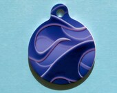 Blue Ghost Flame Custom Pet ID Tag