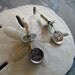Abstract Silver Beach Earrings, PMC Artisan Jewelry