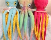 Customize Your Plush Octopus Now with FREE LOVE red felt heart