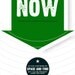 you are here now print - large size - grass green arrow poster